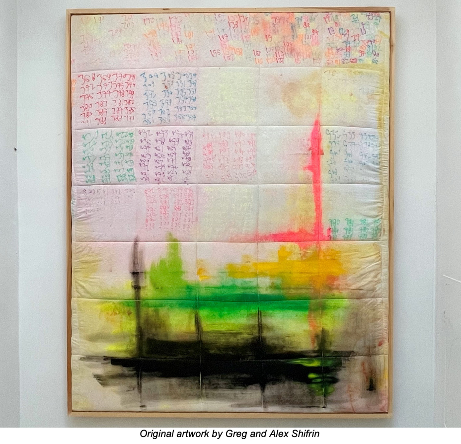 A piece of art on a wall AI-generated content may be incorrect.